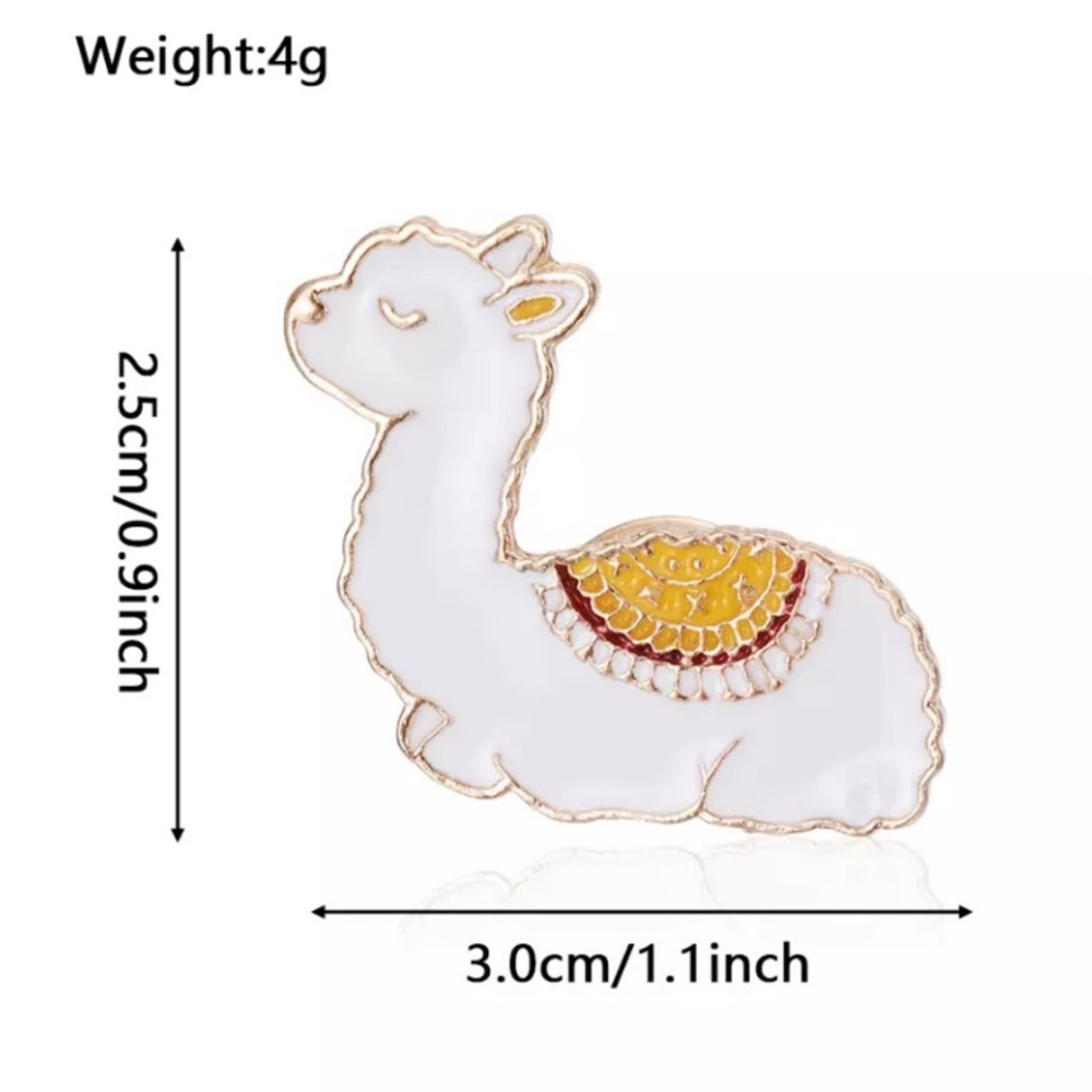 4/$20 Cute Sleeping Llama Alpaca Enamel Pin - Picture 3 of 3